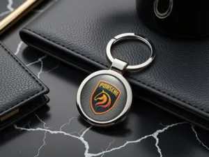 Porsche Porte-clés Sur Mesure Design Logo Premium